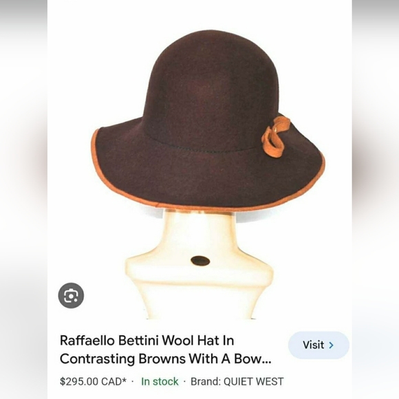 Raffaello Bettini Italian Wool Hat - Picture 1 of 4